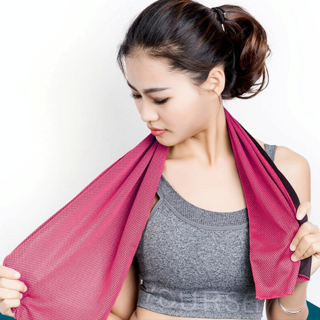 2-Pack Enduring Ice Towels | Microfiber Fabric 30x100CM | Ideal for Gym & Sports | Blue