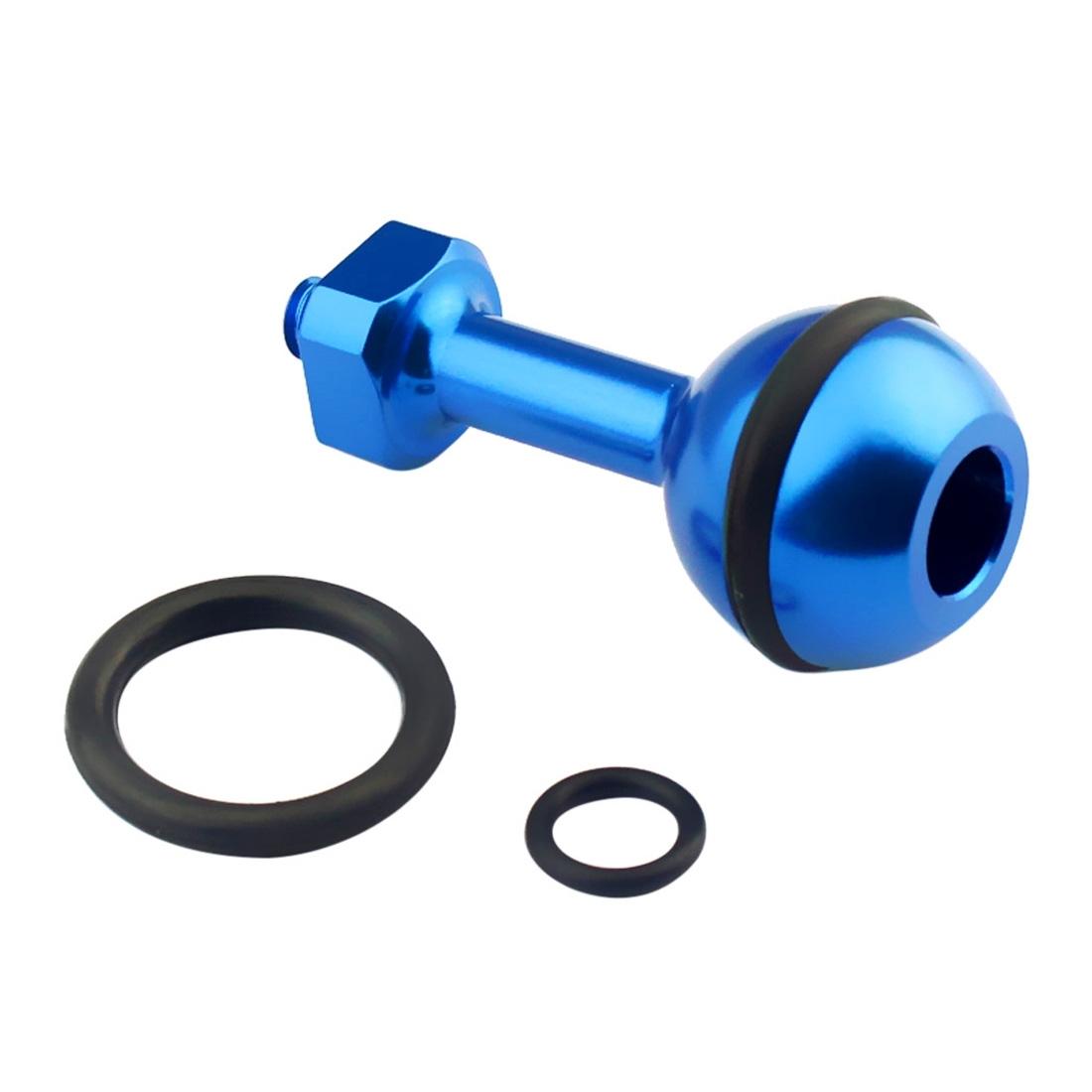 Universal 1/4 Ball Adapter | For Action Cameras | Compatible with GoPro | Insta360 | DJI & More | 2.5cm Diameter | Blue