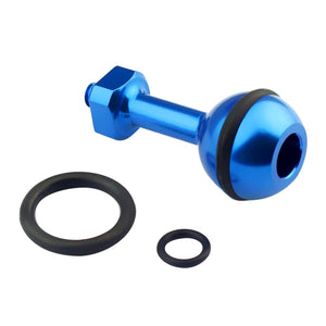 Universal 1/4 Ball Adapter | For Action Cameras | Compatible with GoPro | Insta360 | DJI & More | 2.5cm Diameter | Blue