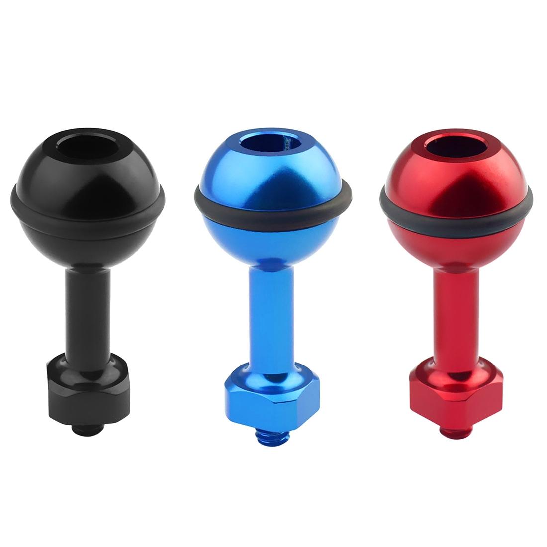 Universal 1/4 Ball Adapter | For Action Cameras | Compatible with GoPro | Insta360 | DJI & More | 2.5cm Diameter | Blue
