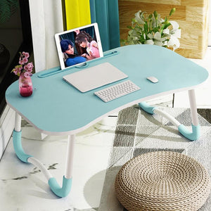 Portable Laptop Desk Stand | Foldable & Non-Slip | Sky Blue