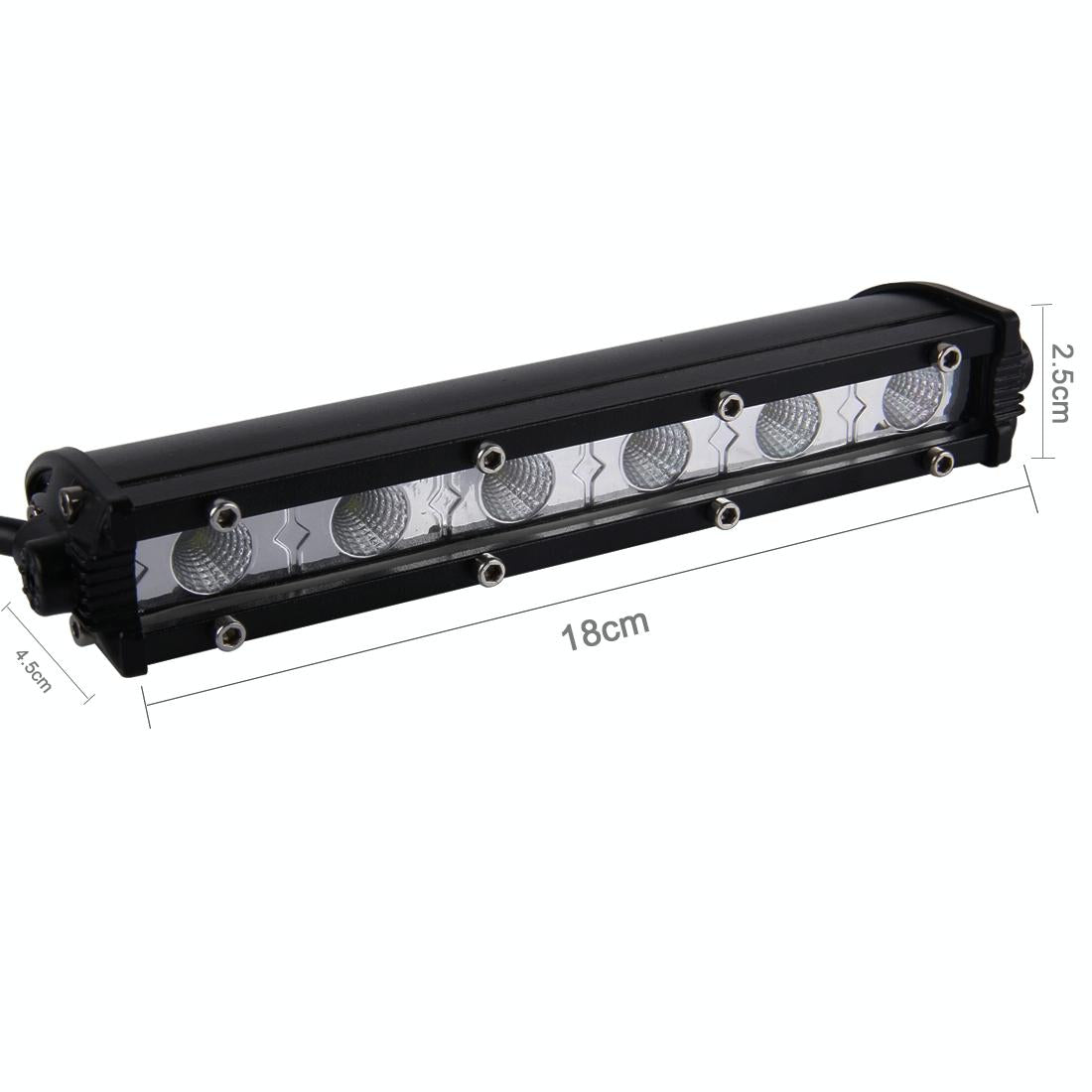 DC 10-30V 18W 2300Lm 6500K Waterproof Vehicle Car Boat Marine 60 Degrees Adjustable External Work Flood Lights | 6 Intense Cree LED Lights | White Light