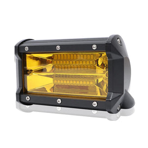 5 Inch 18W 24 LED Waterproof IP67 Two Bar Modified Off-Road Lights Spotlight Light Car Work Lights DC 9-48V | Yellow