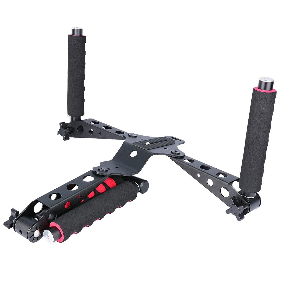 Multifunctional Camera Shoulder Mount for DSLR / Video Camera with Red Handles