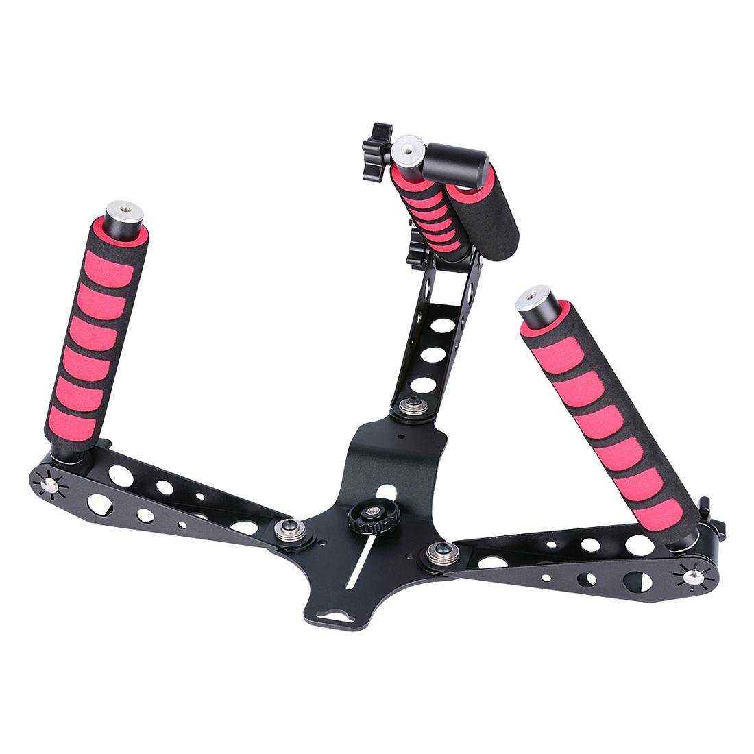 Multifunctional Camera Shoulder Mount for DSLR / Video Camera with Red Handles