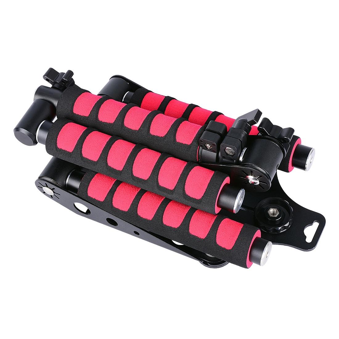 Multifunctional Camera Shoulder Mount for DSLR / Video Camera with Red Handles