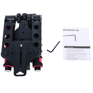 Multifunctional Camera Shoulder Mount for DSLR / Video Camera with Red Handles