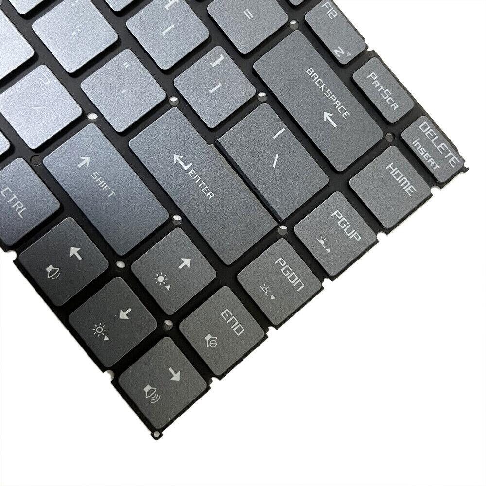 Backlit Laptop Keyboard for MSI GS65 Series | US Version | Silver