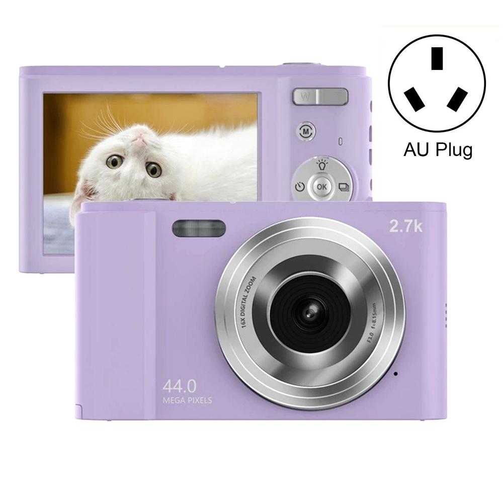 2.7K Full HD 44MP 16x Zoom Digital Camera for Kids | 2.88" Screen | Silver