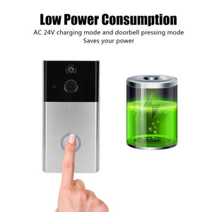 HD 720P Security Camera | Smart Wifi Video Doorbell | Intercom | TF Card | Infrared Night Vision | Motion Detection | App for iOS & Android