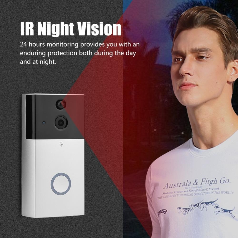 HD 720P Security Camera | Smart Wifi Video Doorbell | Intercom | TF Card | Infrared Night Vision | Motion Detection | App for iOS & Android
