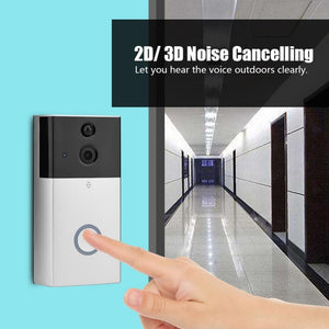 HD 720P Security Camera | Smart Wifi Video Doorbell | Intercom | TF Card | Infrared Night Vision | Motion Detection | App for iOS & Android