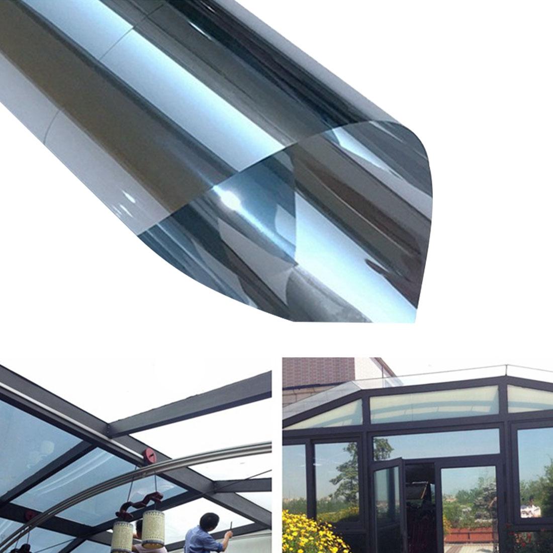 30cm x 1m Uv Reflective Privacy Window Film Sticker - Silver
