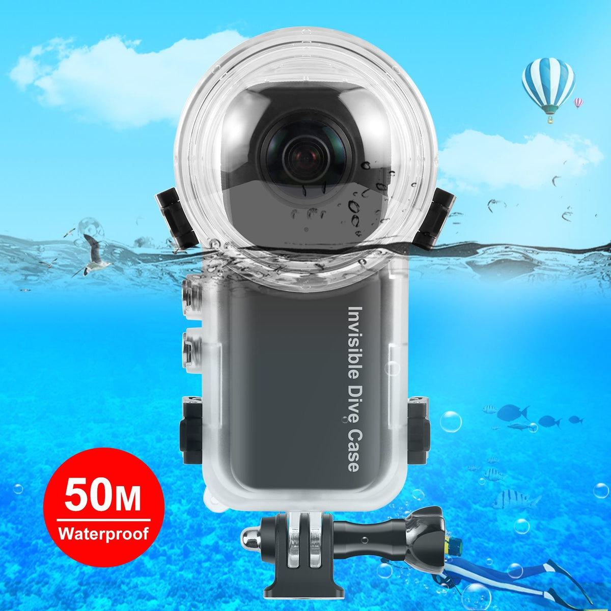 Waterproof Sealed Case for Insta360 X4 | 50m Depth