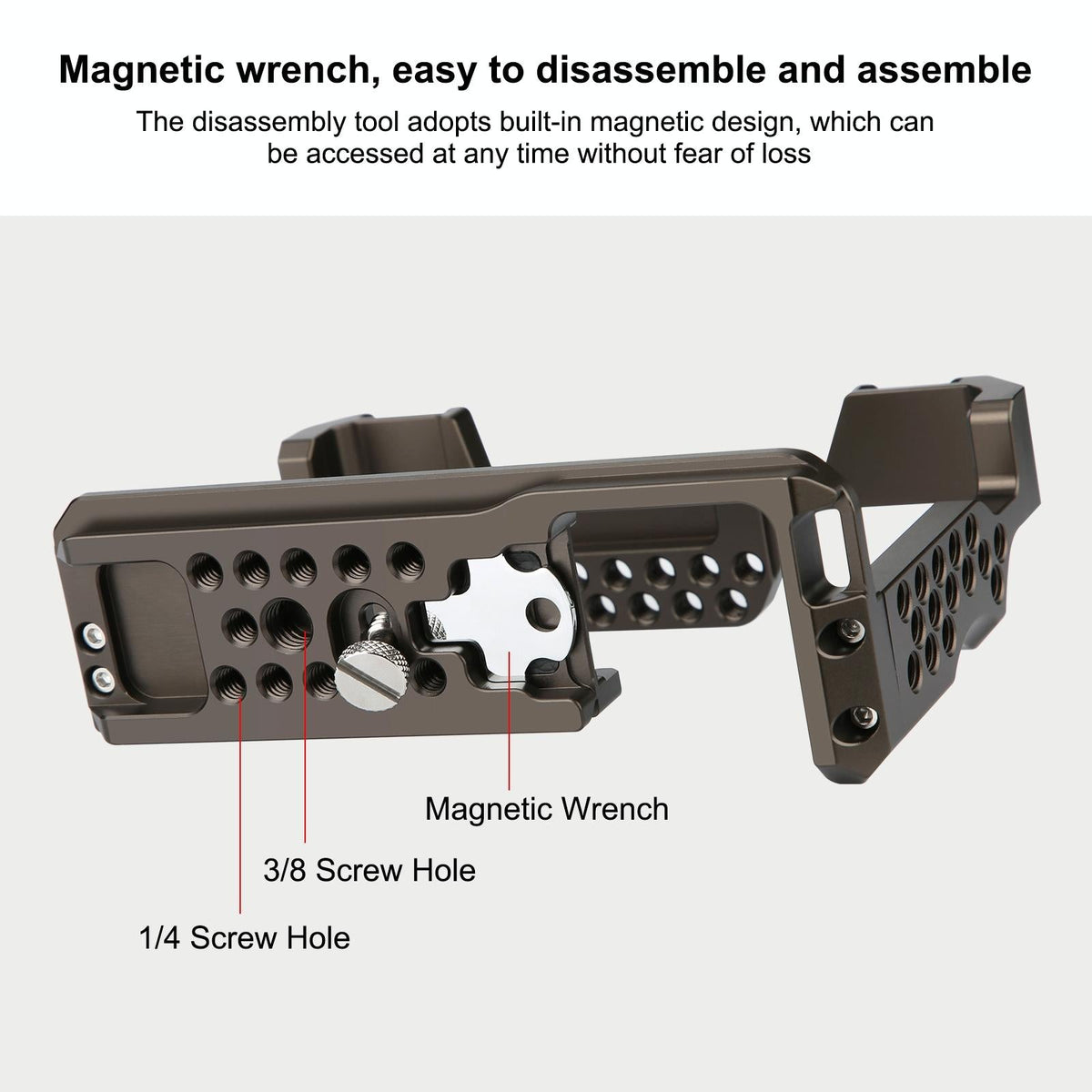 Sony A7 III / A7R III Camera Cage Stabilizer | Bronze | No Handle