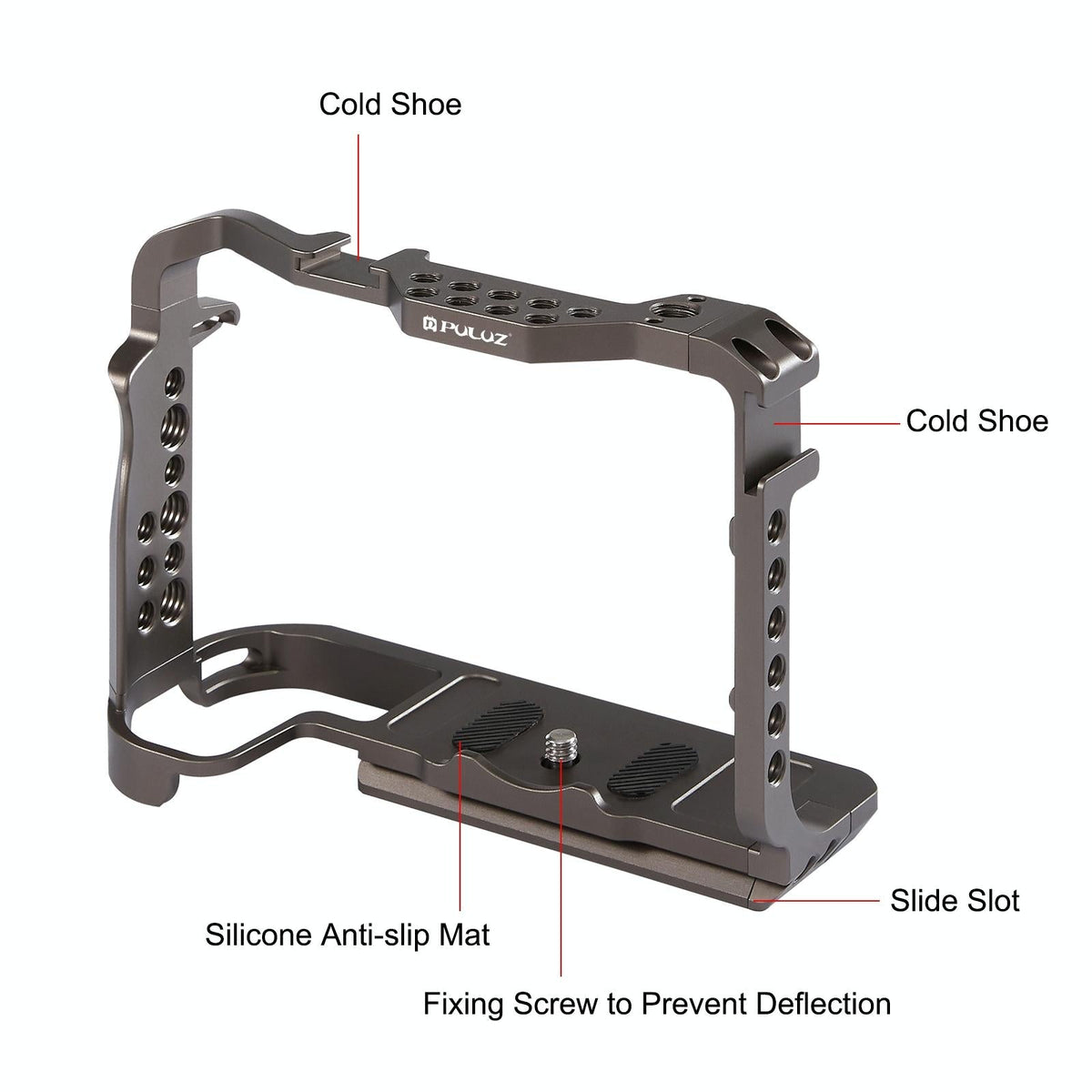 Canon EOS R5 / R6 Video Camera Cage Stabilizer | Handleless | Bronze