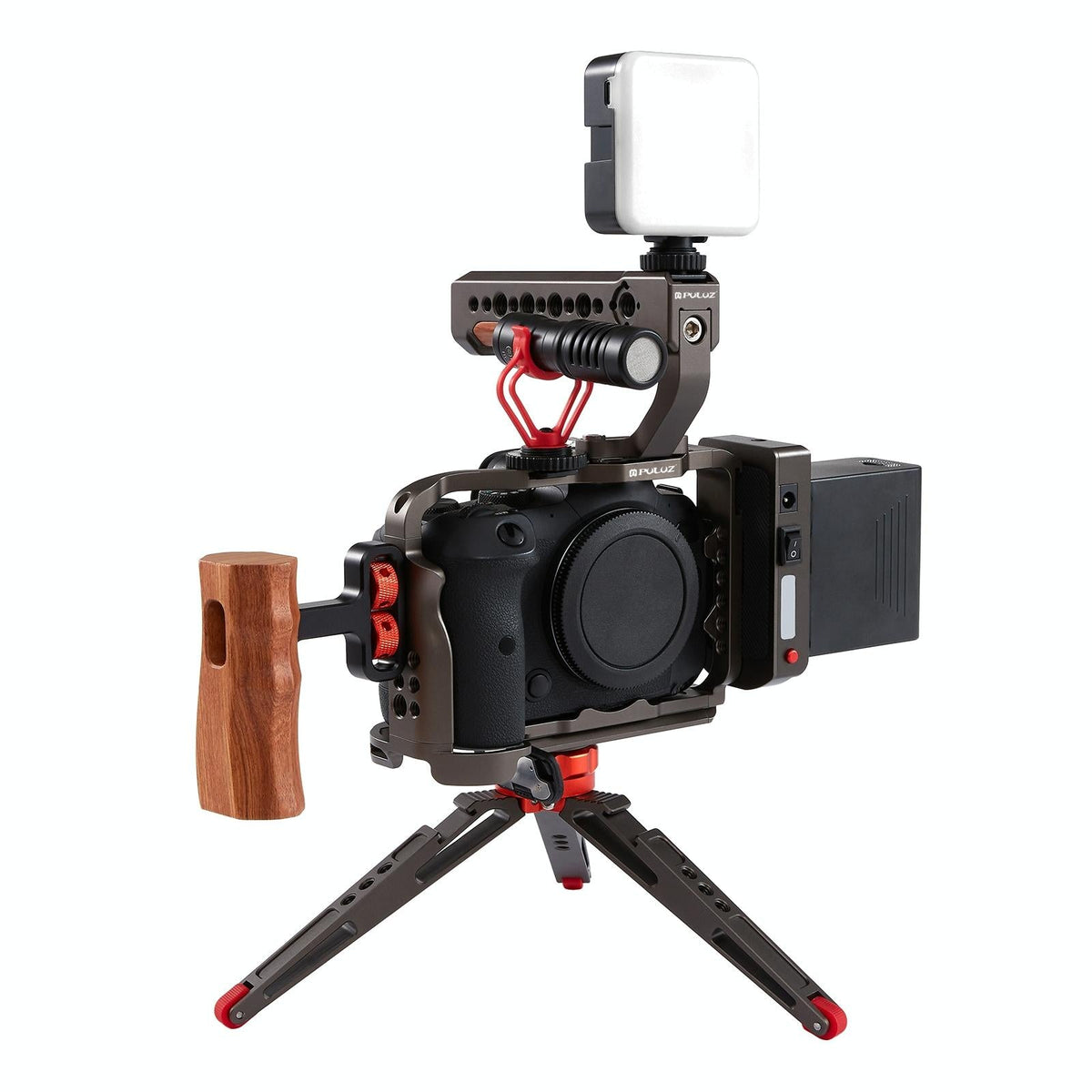 Canon EOS R5 / R6 Video Camera Cage Stabilizer | Handleless | Bronze
