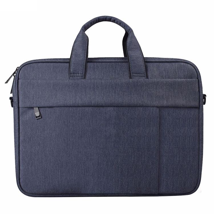 13.3 Inch Waterproof Anti-theft One-shoulder Handbag with Suitcase Belt | Navy Blue