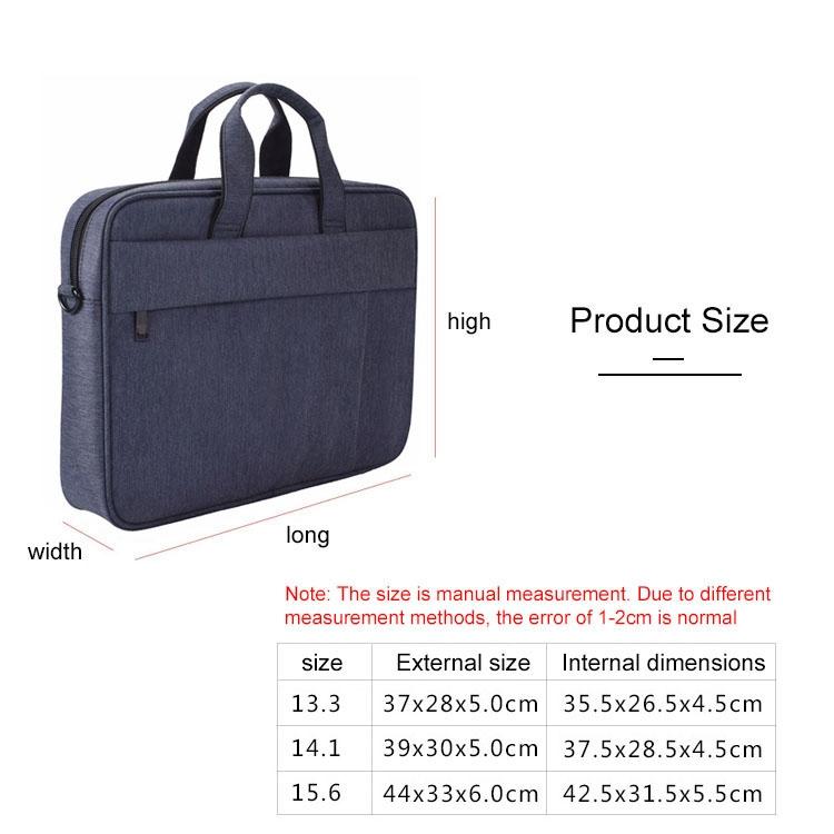 13.3 Inch Waterproof Anti-theft One-shoulder Handbag with Suitcase Belt | Navy Blue