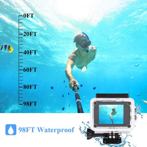 Waterproof Full HD 1080P Sports Camcorder | With LCD & Case | SJ4000
