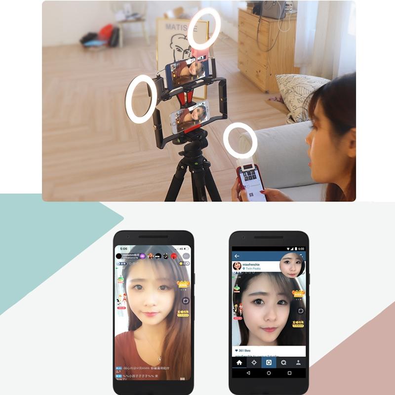 XJ18 Live Self - Timer LED Fill Light | Perfect for Live Streaming | White