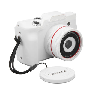 HD 720P Recording Flip Screen Digital Camera with Interchangeable Lens & Infrared Lens | White