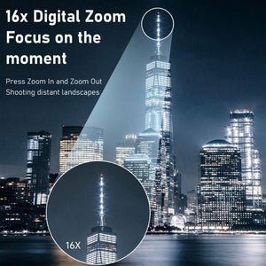 HD 720P Recording Flip Screen Digital Camera with Interchangeable Lens & Infrared Lens | White