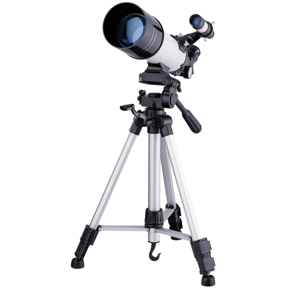 White Astronomical Telescope | High Definition | Tripod & Phone Clip | Professional Stargazing