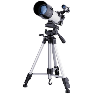 White Astronomical Telescope | High Definition | Tripod & Phone Clip | Professional Stargazing