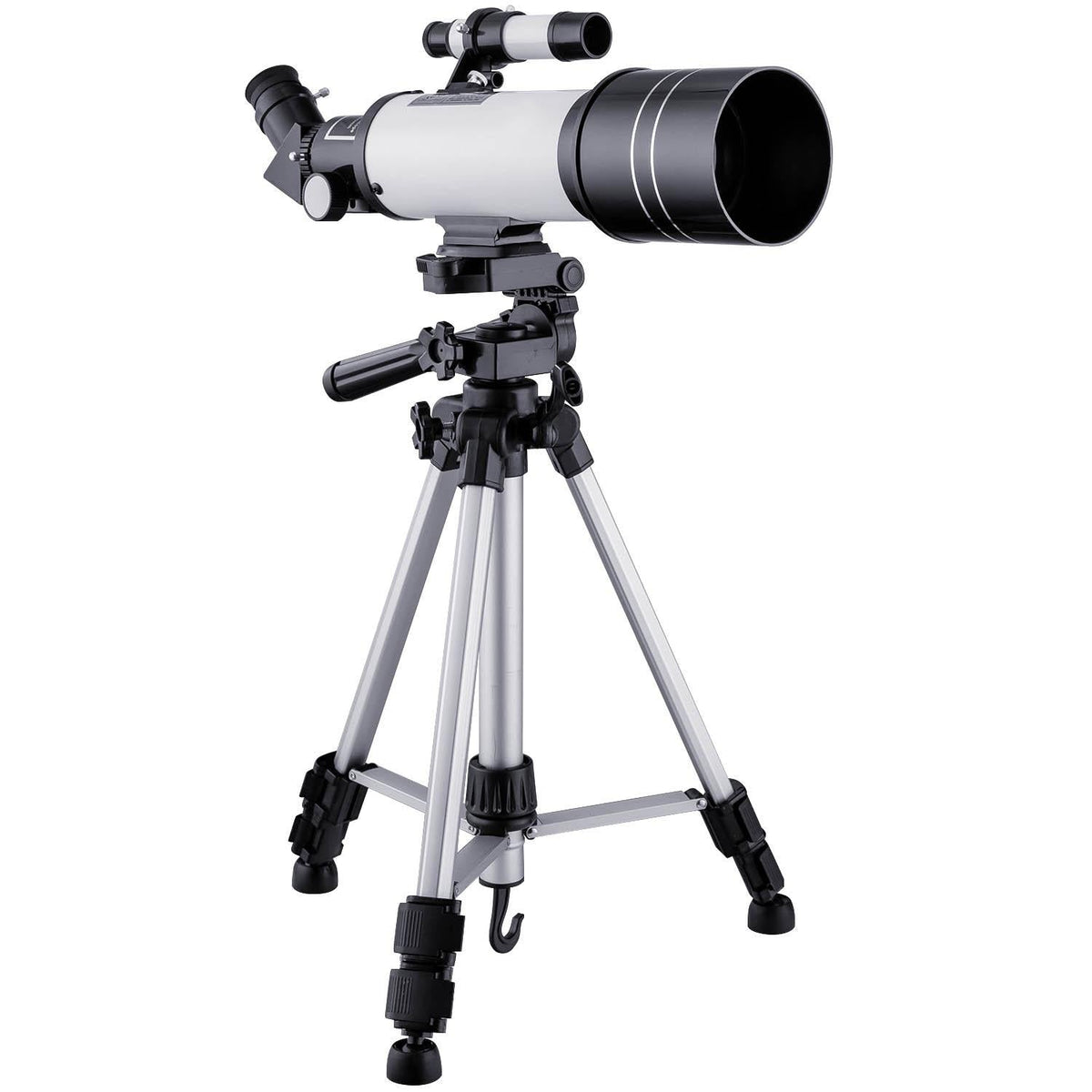 White Astronomical Telescope | High Definition | Tripod & Phone Clip | Professional Stargazing