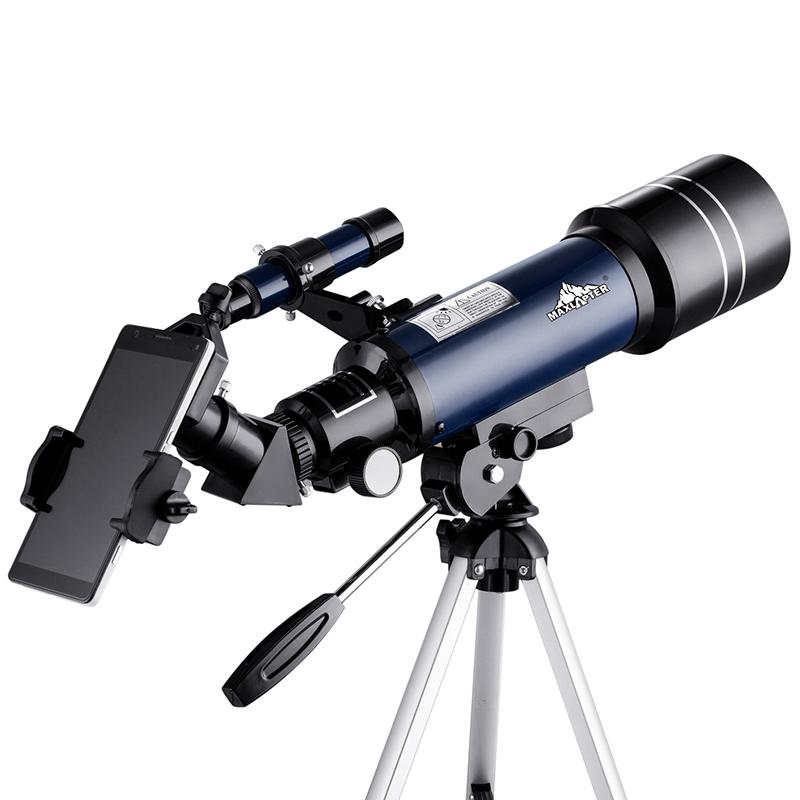 White Astronomical Telescope | High Definition | Tripod & Phone Clip | Professional Stargazing