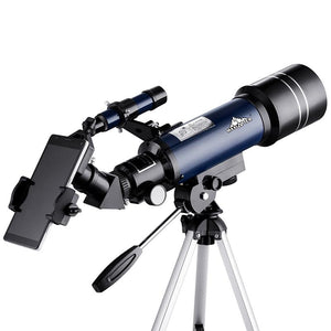 White Astronomical Telescope | High Definition | Tripod & Phone Clip | Professional Stargazing