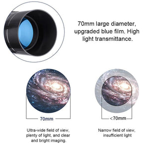 White Astronomical Telescope | High Definition | Tripod & Phone Clip | Professional Stargazing