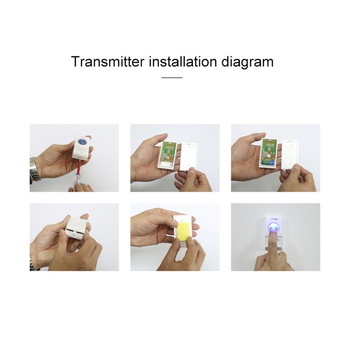 Home Music Remote Control Wireless Doorbell with 38 Polyphony Sounds | White