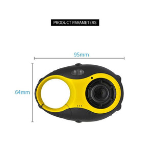 Mini Keychain Digital Camera for Kids | 5MP | 1.5" Screen | Gift | Yellow