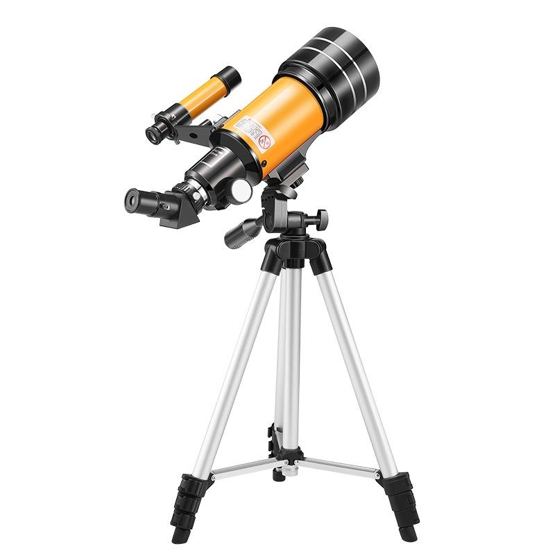 Stargazing Telescope | High-Definition Astronomical Viewing | Black | Yellow
