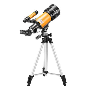 Stargazing Telescope | High-Definition Astronomical Viewing | Black | Yellow