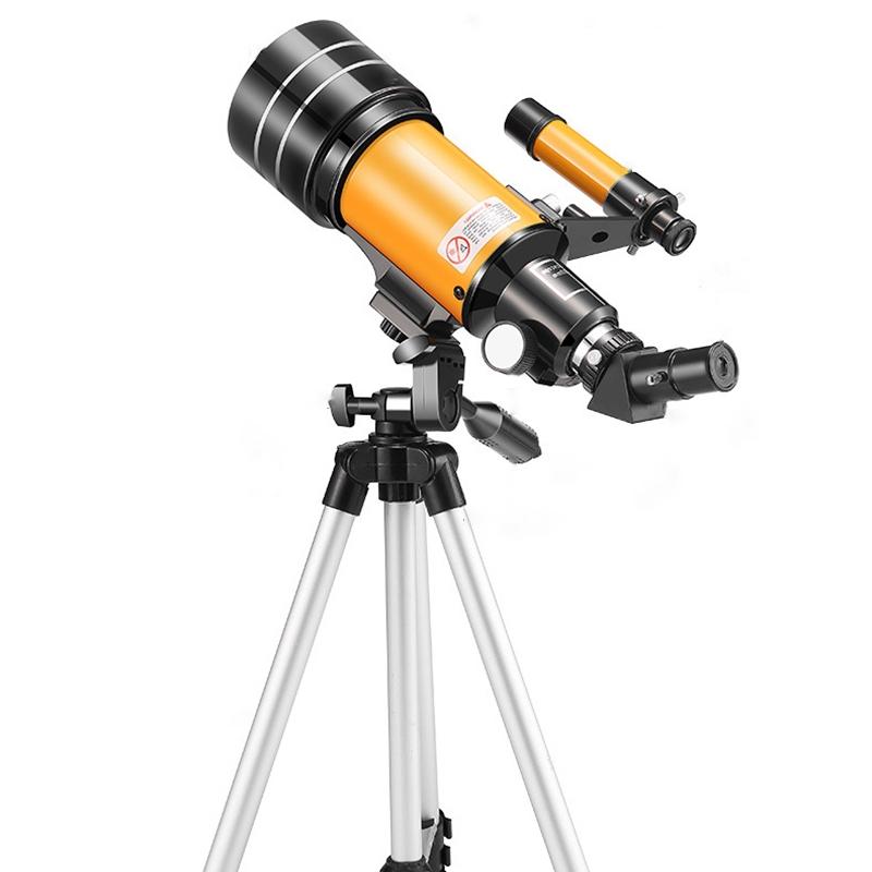 Stargazing Telescope | High-Definition Astronomical Viewing | Black | Yellow