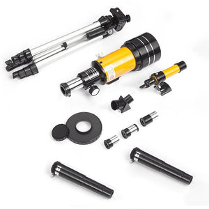 Stargazing Telescope | High-Definition Astronomical Viewing | Black | Yellow