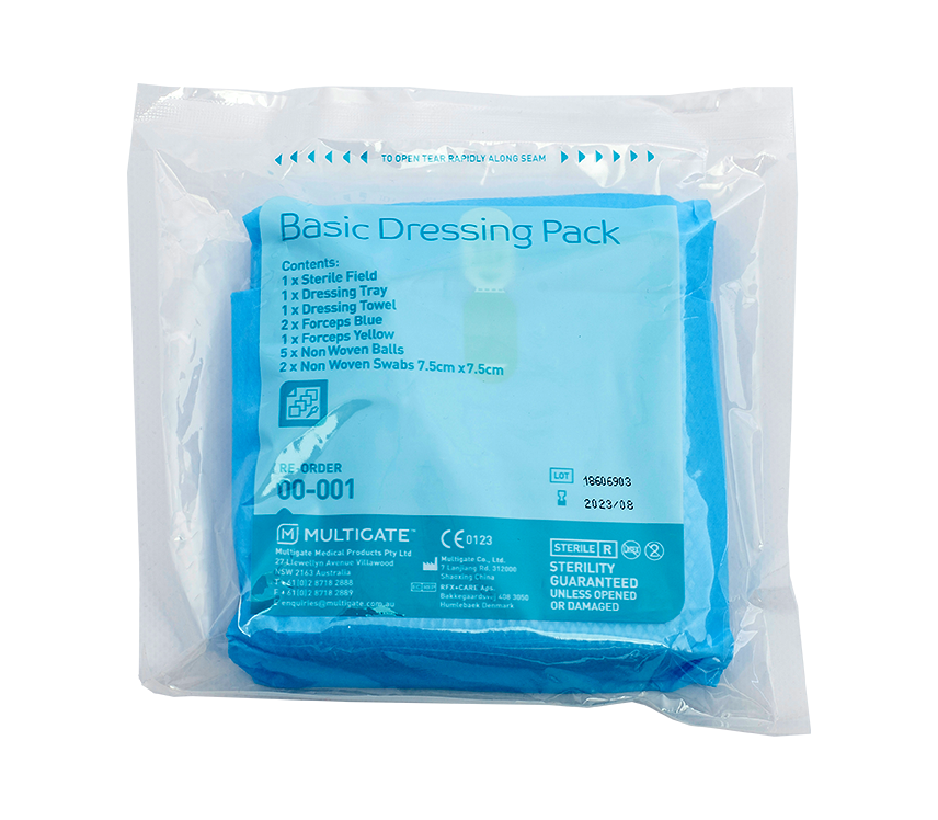 1 Pack | Multigate Basic Dressing Pack with Non-Woven Balls | SmartTab