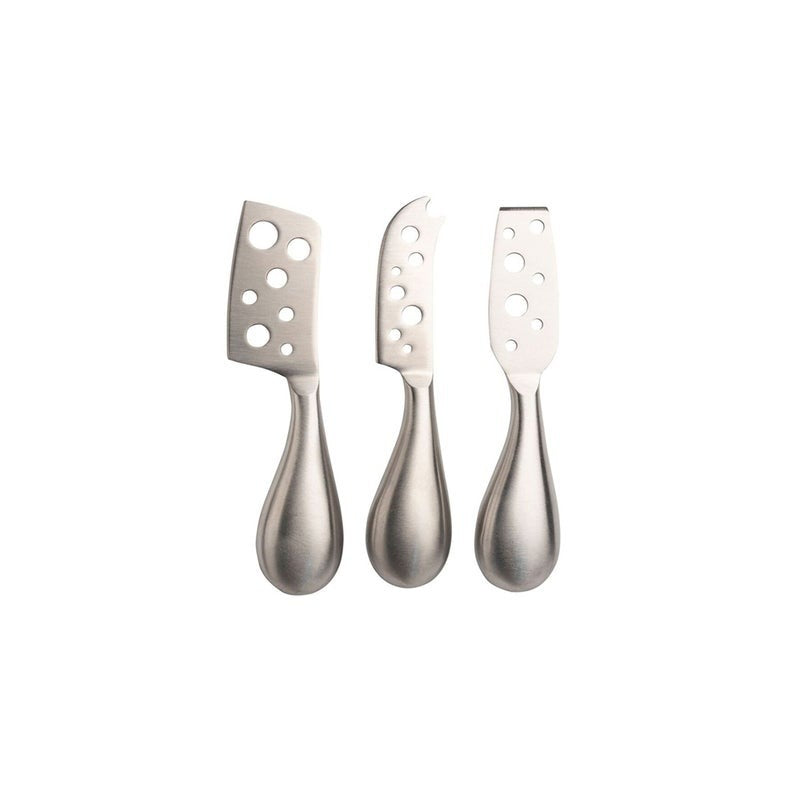 3-Piece Euroline Stainless Steel Cheese Knife Set | Silver
