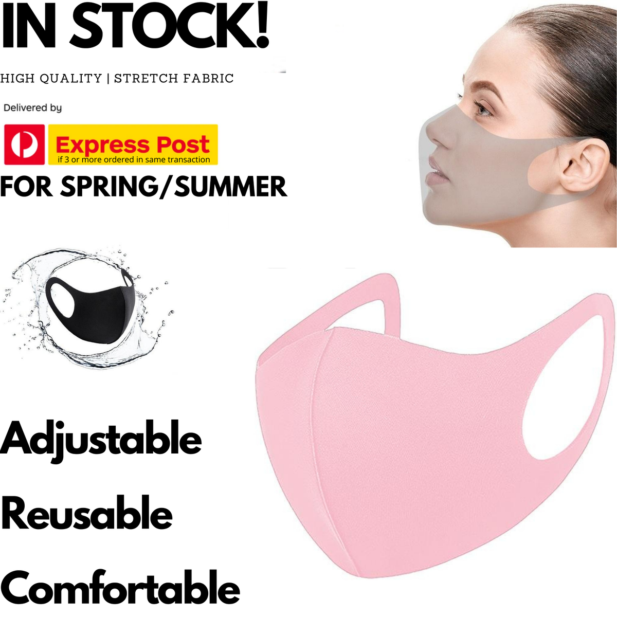 SUMMER Reusable Breathable Face Mask