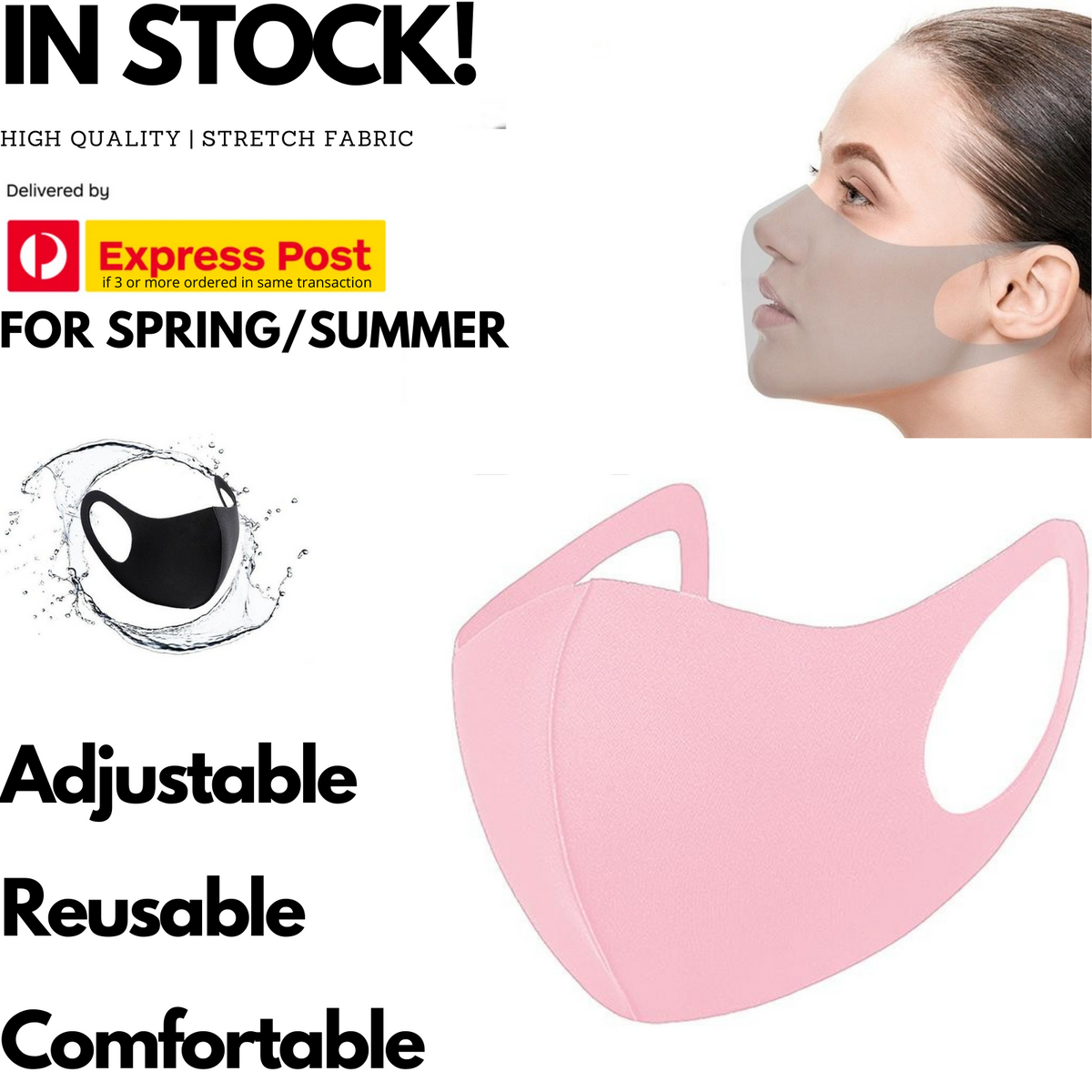 SUMMER Reusable Breathable Face Mask