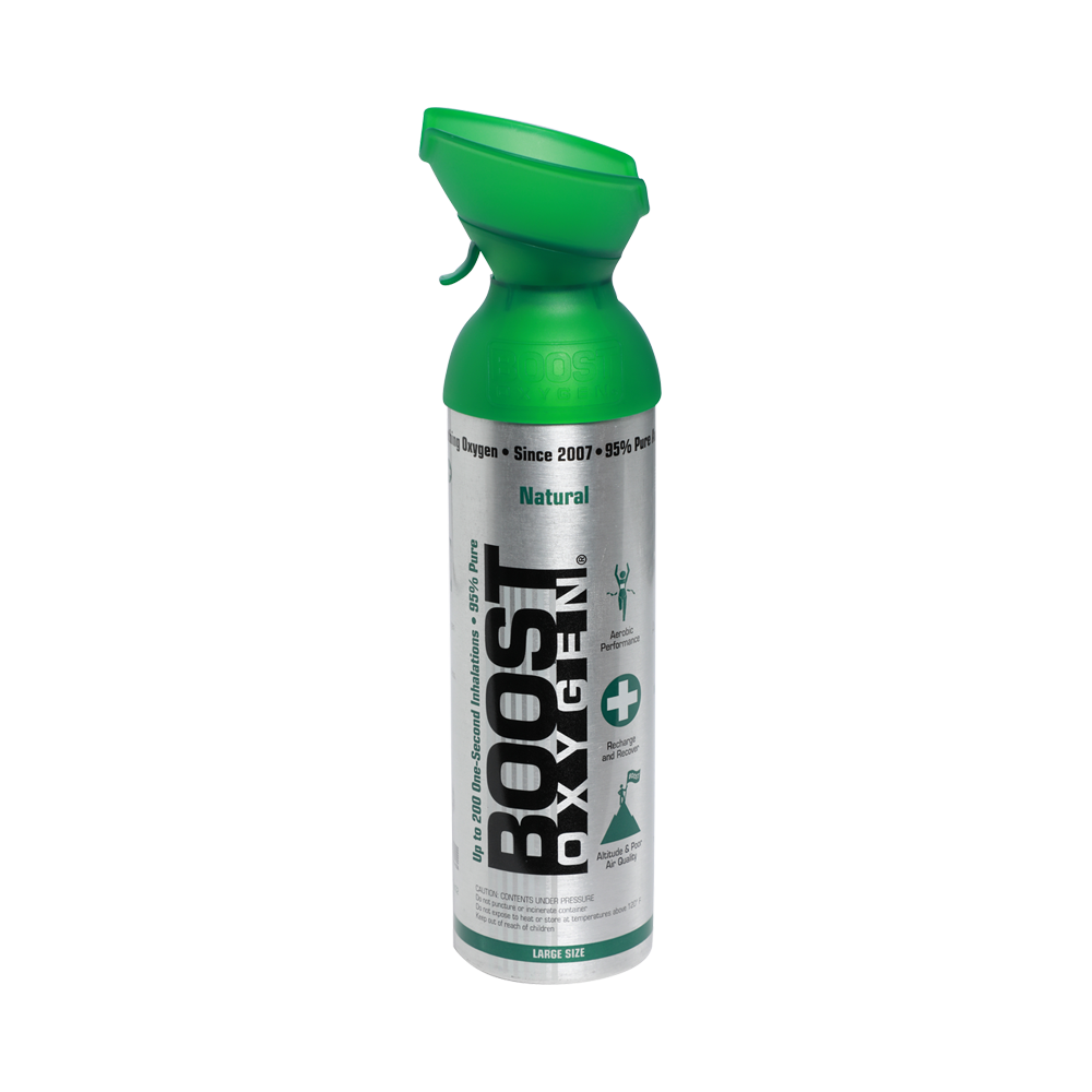 Boost Pure Oxygen Can | 10 Litres | 200 Breaths | Supplemental Oxygen | 1 Pack