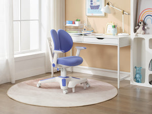Ergonomic Children Kids Study Desk and Chair Set | Height Adjustable | Blue