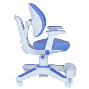 Ergonomic Children Kids Study Desk and Chair Set | Height Adjustable | Blue