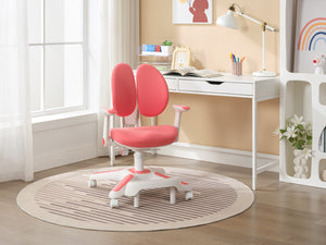 Ergonomic Children Kids Study Desk and Chair Set | Height Adjustable | Pink