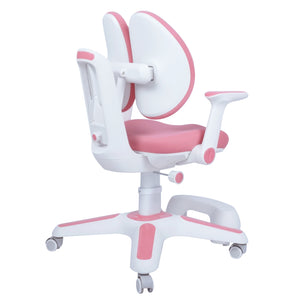 Ergonomic Children Kids Study Desk and Chair Set | Height Adjustable | Pink