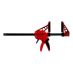 Wurth Quick-Grip Bar Clamp | 300mm | One-Handed F Clamp | Hand Trigger Action | Heavy Duty