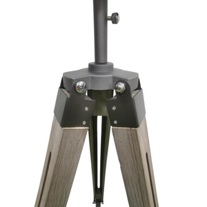 139cm Nautical Tripod Floor Lamp | Steel Grey Searchlight Spotlight | Modern Design